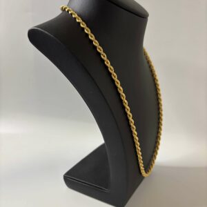 Collier Maille Corde Or Jaune