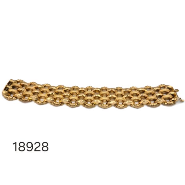 Bracelet Manchette Or Jaune 18K