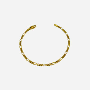 Bracelet Maille Figaro Or Jaune 18K