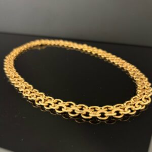 Collier Maille Guillochée Or Jaune