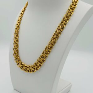 Collier Maille Guillochée Or Jaune