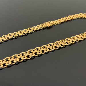 Collier Maille Guillochée Or Jaune