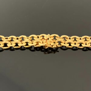 Collier Maille Guillochée Or Jaune 18K