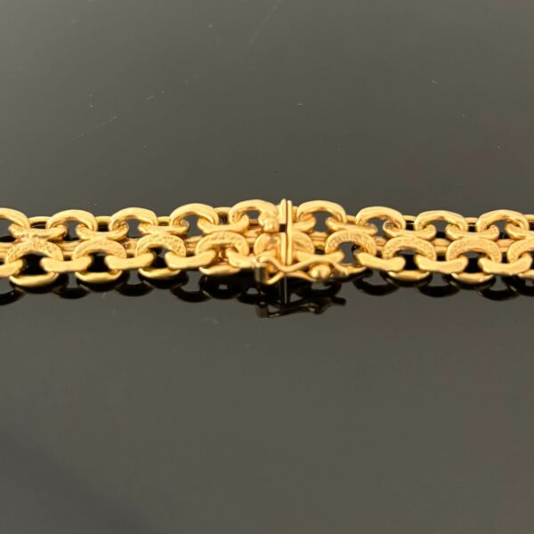 Collier Maille Guillochée Or Jaune 18K