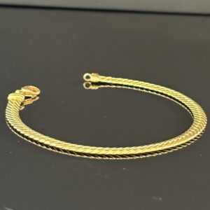 Bracelet Maille Anglaise Or Jaune 18K
