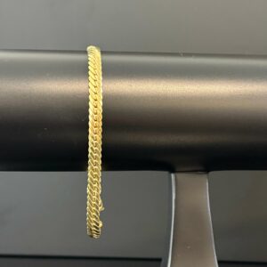 Bracelet Maille Anglaise Or Jaune 18K