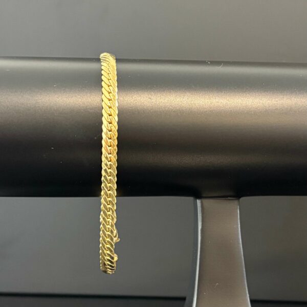 Bracelet Maille Anglaise Or Jaune 18K