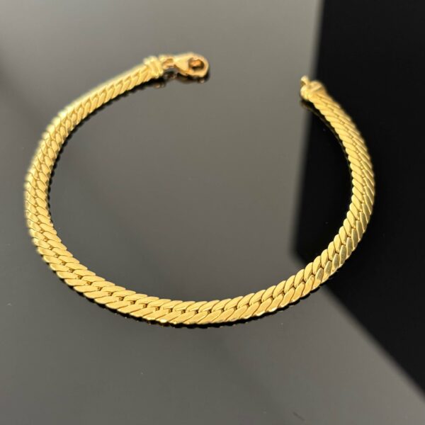 Bracelet Maille Anglaise Or Jaune 18K