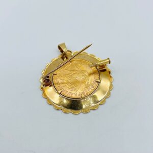pendentif porte pièce coq marianne
