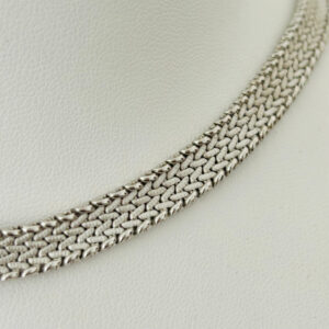 collier noeud or blanc