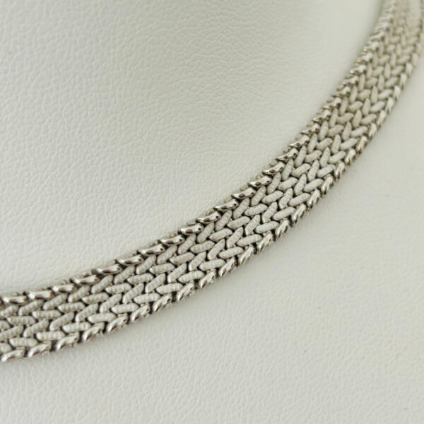 collier noeud or blanc