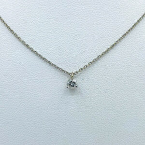 Collier Or Blanc Diamant