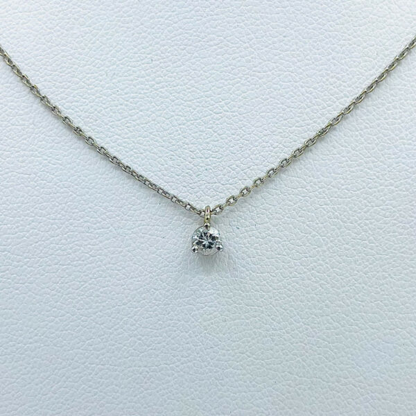 Collier Or Blanc Diamant