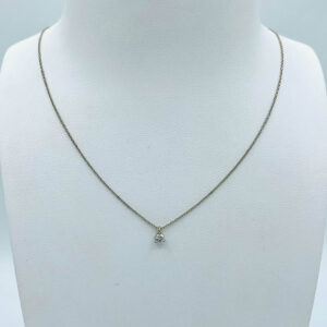 Collier Or Blanc Diamant