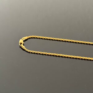 Collier Maille Corde Or Jaune