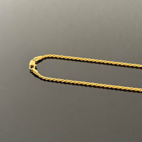 Collier Maille Corde Or Jaune