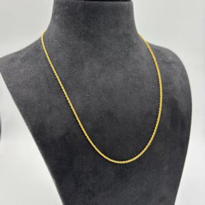 Collier Maille Corde Or Jaune