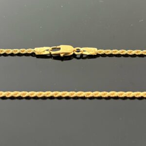 Collier Maille Corde Or Jaune