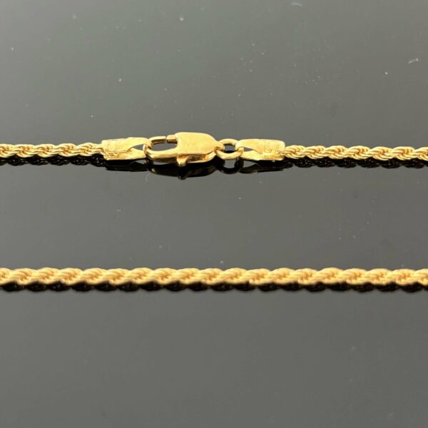 Collier Maille Corde Or Jaune