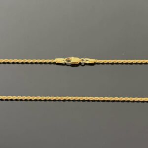 Collier Maille Corde Or Jaune