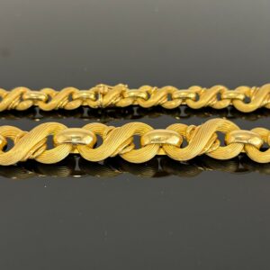 Collier maille en huit or jaune 18K