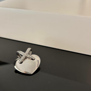 pendentif chaumet or blanc diamants