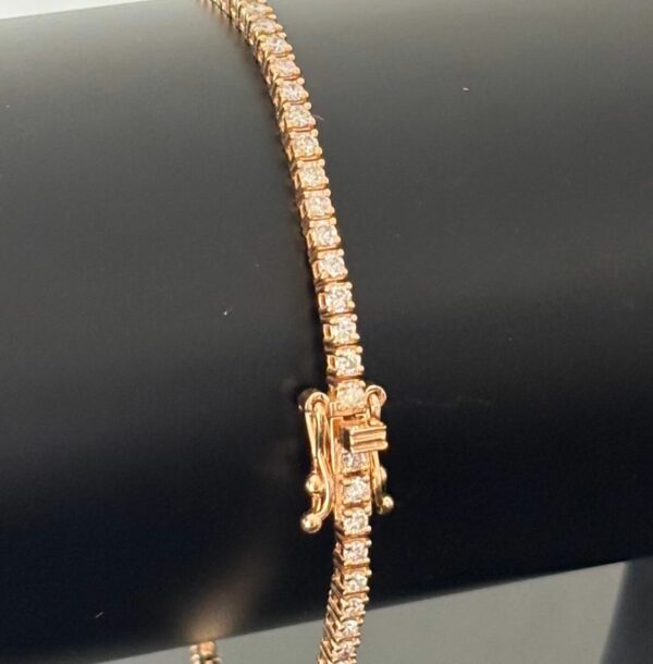Bracelet Tennis Or Rose 18K
