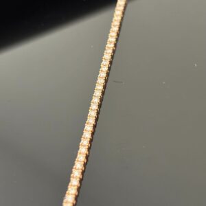 Bracelet Diamants Tennis Or Rose