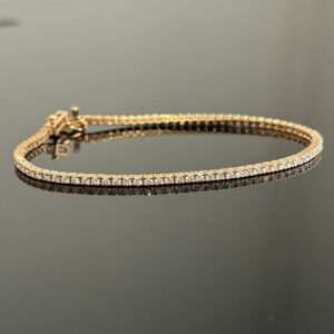 Bracelet style Tennis or jaune diamant