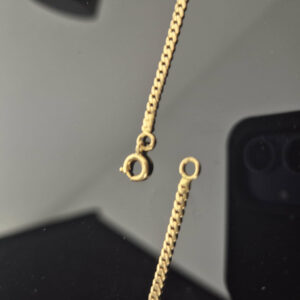 Collier Maille Anglaise or Jaune