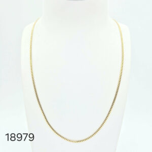 Collier maille anglaise or jaune
