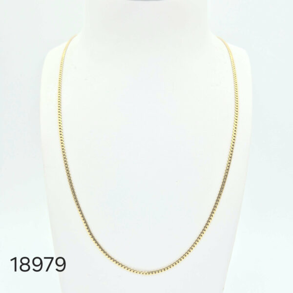 Collier maille anglaise or jaune