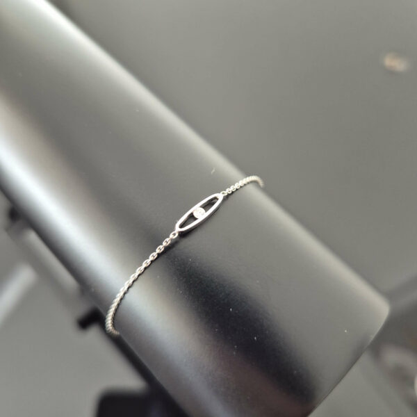 Bracelet Or Blanc Et Diamant