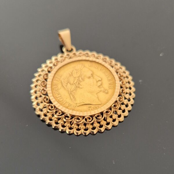 Pendentif Porte Pièce Or Jaune