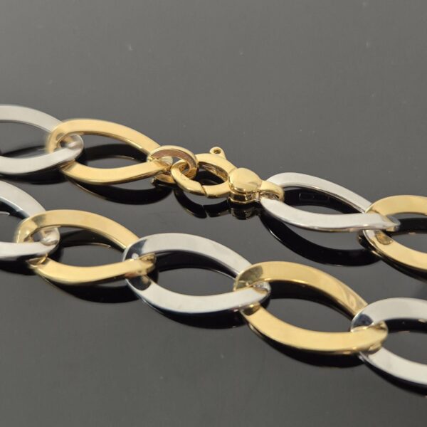 Bracelet Bi Color Or Jaune Or Blanc