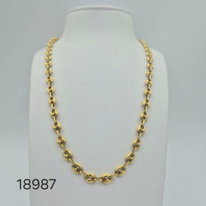 Collier Maille Grain de Café Or Jaune 18K