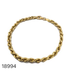 Bracelet maille Corde Or Jaune