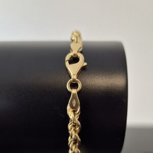 Bracelet Maille Corde Or Jaune