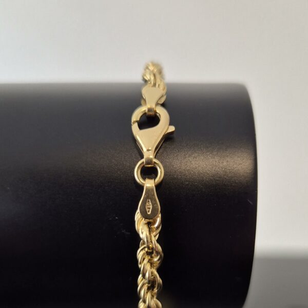 Bracelet Maille Corde Or Jaune