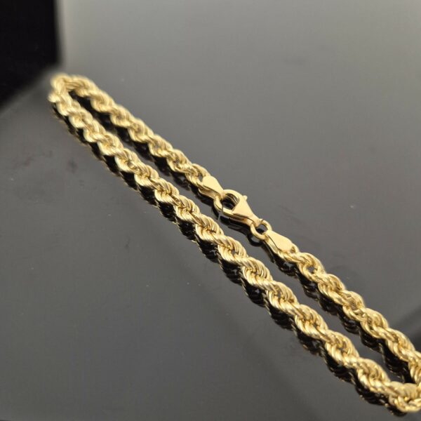 Bracelet Maille Corde Or Jaune