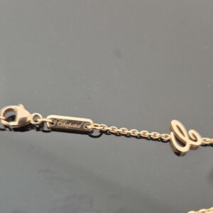 collier or rose Chopard Happy Diamonds