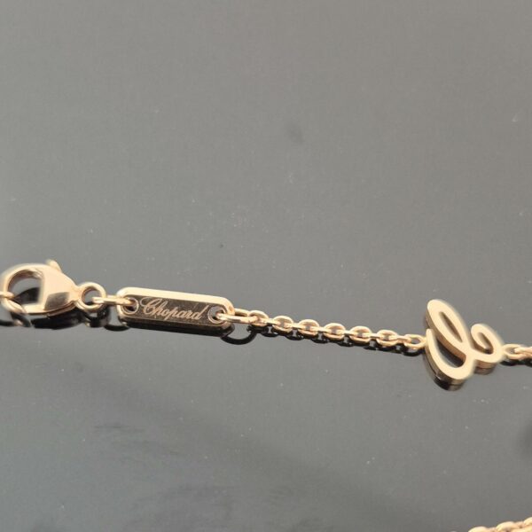 collier or rose Chopard Happy Diamonds