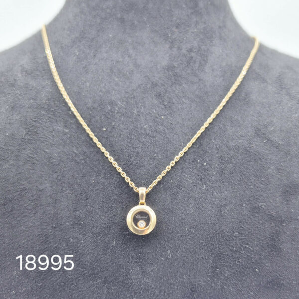 Collier Chopard Happy Diamonds Or Rose