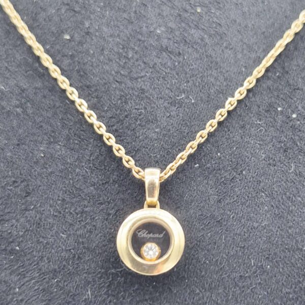 Collier Chopard Happy Diamonds Or Rose