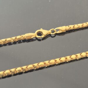 Collier Or Jaune Maille Fantaisie