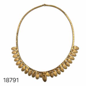 Collier Vintage Or Jaune 18K