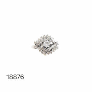 Bague Or Blanc Et Diamant