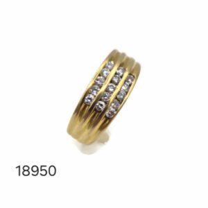 Bague Or Jaune Diamants Brillants