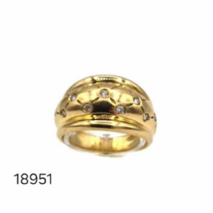 Bague Or Jaune et Diamants