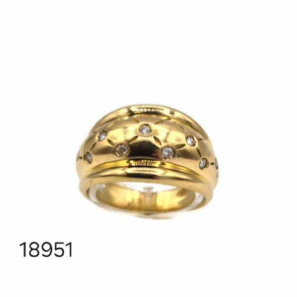 Bague Or Jaune et Diamants